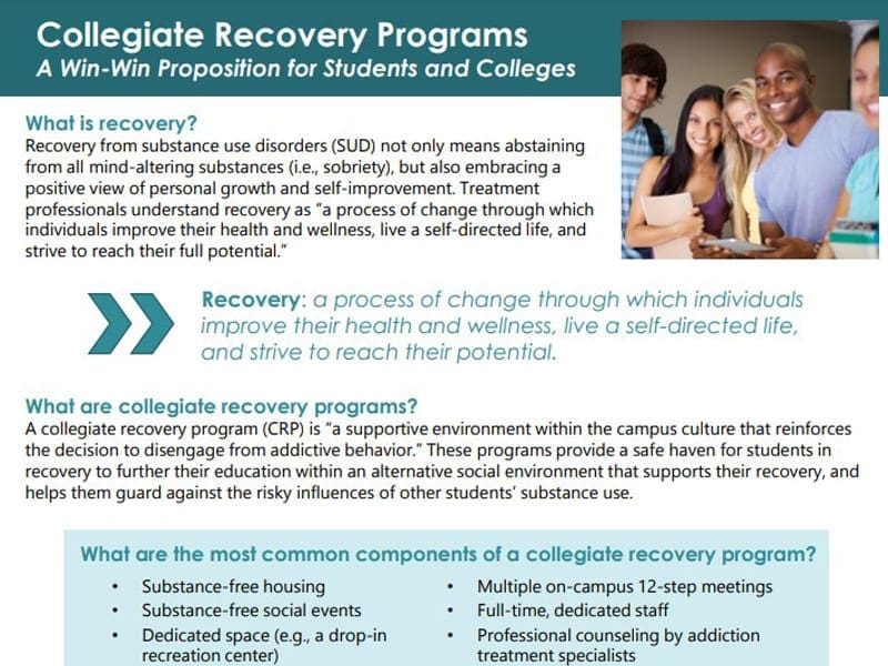 Collegiate Recovery Program