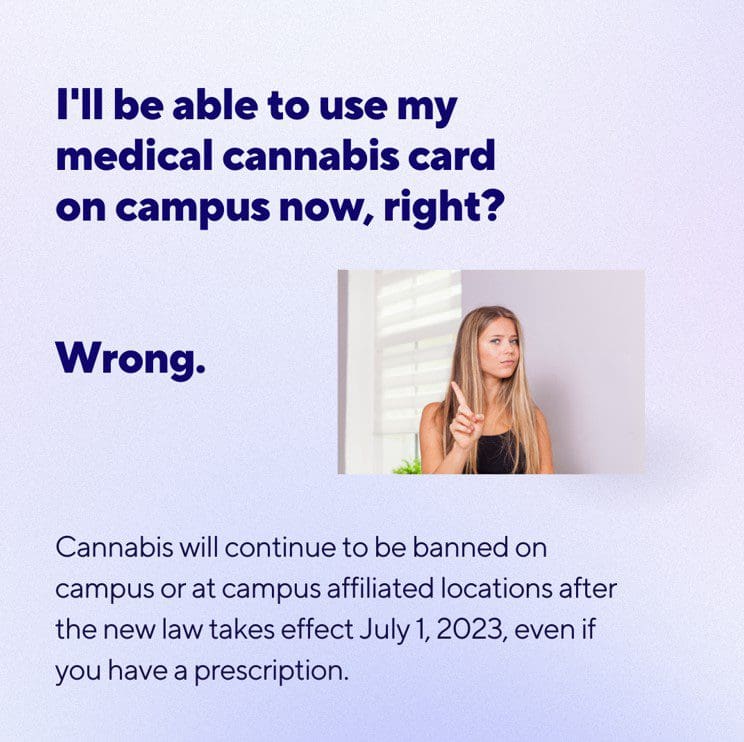 Can I use my MD Cannibus card on campus